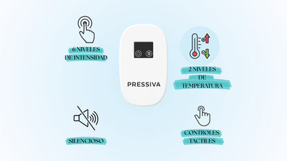 Masajeador de Piernas PRESSIVA | 2 en 1 con Calor y Compresión
