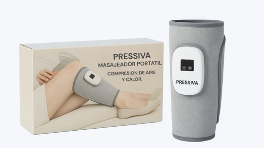 Masajeador de Piernas PRESSIVA | 2 en 1 con Calor y Compresión